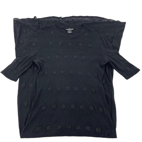 Vivienne Tam “Sheer Beauty” Embroidered Maxi Dress Size S/L Black - Picture 7 of 14